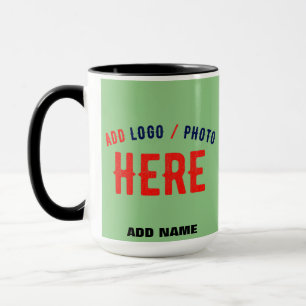 STYLISH MODERN CUSTOM MINT GREEN VERIFIED BRANDED MUG