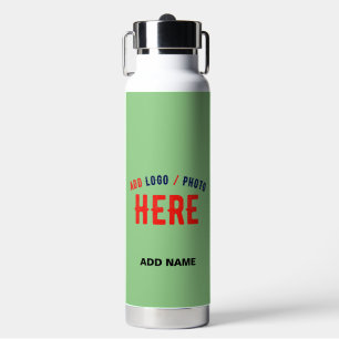 STYLISH MODERN CUSTOM MINT GREEN VERIFIED BRANDED WATER BOTTLE