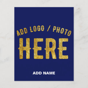 STYLISH MODERN CUSTOM NAVY BLUE VERIFIED BRANDED FLYER