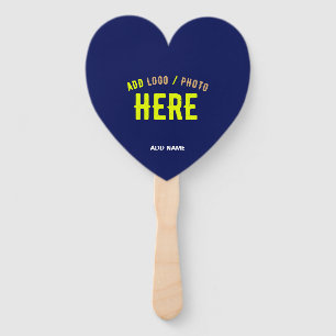 STYLISH MODERN CUSTOM NAVY BLUE VERIFIED BRANDED HAND FAN
