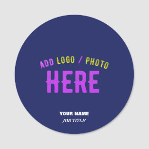 STYLISH MODERN CUSTOM NAVY BLUE VERIFIED BRANDED NAME TAG