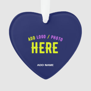 STYLISH MODERN CUSTOM NAVY BLUE VERIFIED BRANDED ORNAMENT