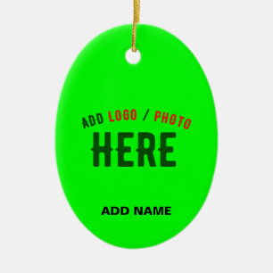 STYLISH MODERN CUSTOM NEON GREEN VERIFIED BRANDED CERAMIC TREE DECORATION