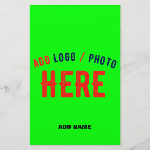 STYLISH MODERN CUSTOM NEON GREEN VERIFIED BRANDED FLYER