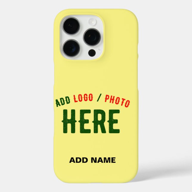 STYLISH MODERN CUSTOM PASTEL YELLOW VERIFIED BRAND Case-Mate iPhone CASE (Back)