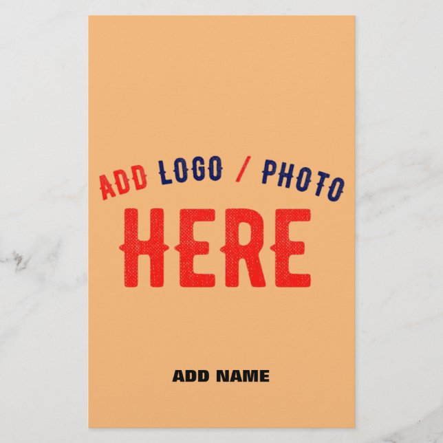 STYLISH MODERN CUSTOM PEACH ORANGE VERIFIED BRAND FLYER (Front)