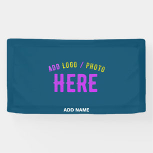 STYLISH MODERN CUSTOM PRUSSIAN BLUE VERIFIED BRAND BANNER