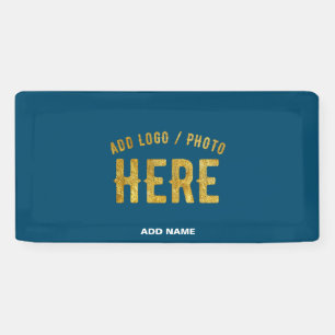 STYLISH MODERN CUSTOM PRUSSIAN BLUE VERIFIED BRAND BANNER
