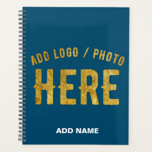 STYLISH MODERN CUSTOM PRUSSIAN BLUE VERIFIED BRAND PLANNER