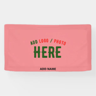 STYLISH MODERN CUSTOM SALMON PINK VERIFIED BRANDED BANNER