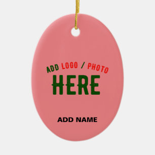STYLISH MODERN CUSTOM SALMON PINK VERIFIED BRANDED CERAMIC TREE DECORATION