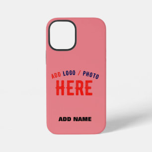 STYLISH MODERN CUSTOM SALMON PINK VERIFIED BRANDED iPhone 12 MINI CASE