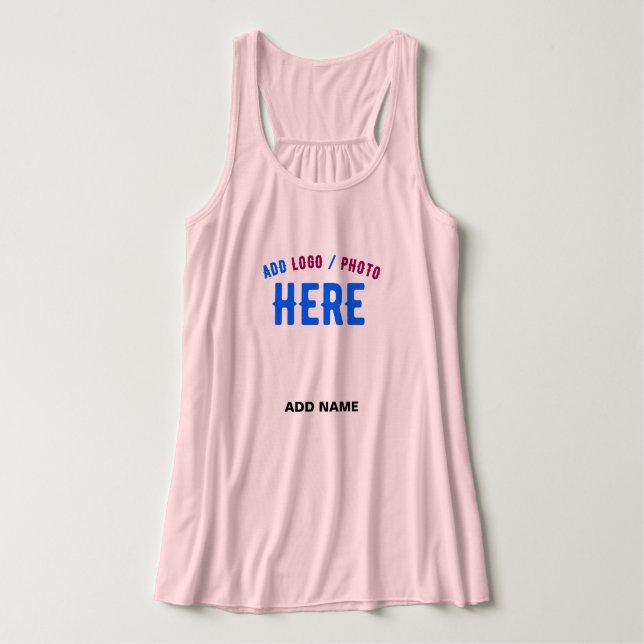 STYLISH MODERN CUSTOM SOFT PINK VERIFIED BRANDED SINGLET (Design Front)