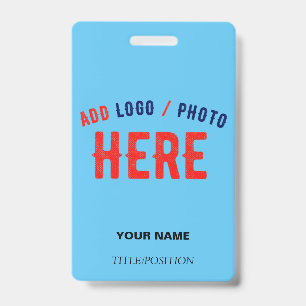 STYLISH MODERN CUSTOM SWAG SKY BLUE VERIFIED BRAND ID BADGE