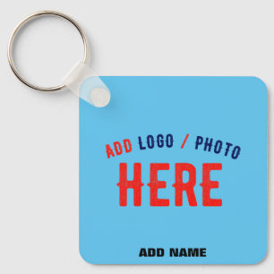 STYLISH MODERN CUSTOM SWAG SKY BLUE VERIFIED BRAND KEY RING