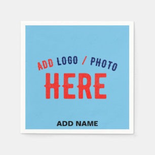 STYLISH MODERN CUSTOM SWAG SKY BLUE VERIFIED BRAND NAPKIN