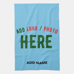 STYLISH MODERN CUSTOM SWAG SKY BLUE VERIFIED BRAND TEA TOWEL