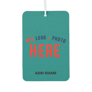 STYLISH MODERN CUSTOM TEAL GREEN VERIFIED BRANDED CAR AIR FRESHENER