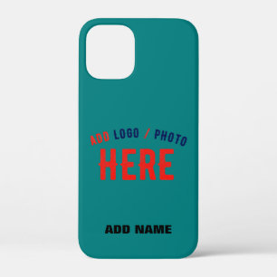 STYLISH MODERN CUSTOM TEAL GREEN VERIFIED BRANDED iPhone 12 MINI CASE