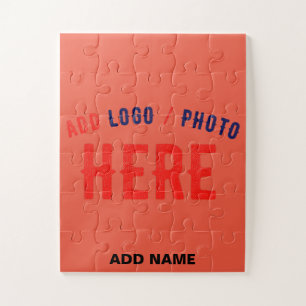 STYLISH MODERN CUSTOM TOMATO RED VERIFIED BRANDED JIGSAW PUZZLE