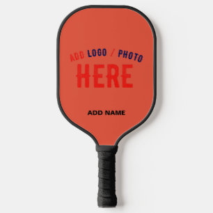 STYLISH MODERN CUSTOM TOMATO RED VERIFIED BRANDED PICKLEBALL PADDLE