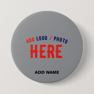 STYLISH MODERN CUSTOMIZABLE ASH VERIFIED BRANDED 7.5 CM ROUND BADGE
