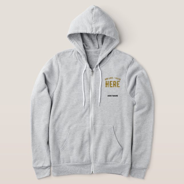 STYLISH MODERN CUSTOMIZABLE ASH VERIFIED BRANDED HOODIE (Laydown)