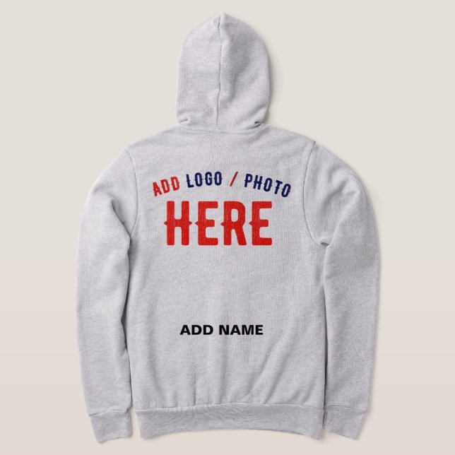 STYLISH MODERN CUSTOMIZABLE ASH VERIFIED BRANDED HOODIE (Laydown Back)