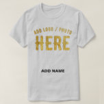 STYLISH MODERN CUSTOMIZABLE ASH VERIFIED BRANDED T-Shirt<br><div class="desc">THIS IS A DESIGN FITTING FOR EVERYONE.YOU CAN CHANGE, RESIZE OR ADD LOGO, PHOTO, TEXT AND COLOURS THE WAY YOU LIKE.THANK YOU.</div>