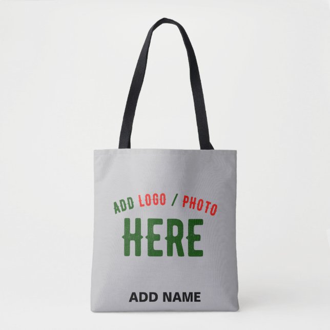 STYLISH MODERN CUSTOMIZABLE ASH VERIFIED BRANDED TOTE BAG (Front)