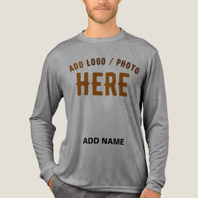 STYLISH MODERN CUSTOMIZABLE ASH VERIFIED BRANDED Tri-Blend SHIRT (Front)