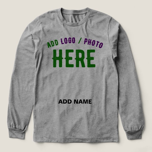STYLISH MODERN CUSTOMIZABLE ASH VERIFIED BRANDED Tri-Blend SHIRT (Design Front)