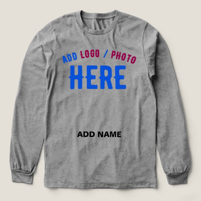 STYLISH MODERN CUSTOMIZABLE ASH VERIFIED BRANDED Tri-Blend SHIRT (Design Front)