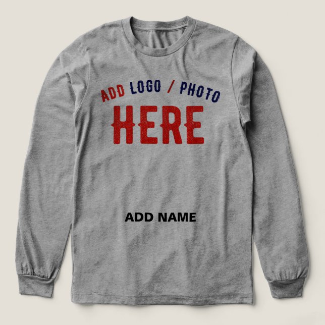 STYLISH MODERN CUSTOMIZABLE ASH VERIFIED BRANDED Tri-Blend SHIRT (Design Front)