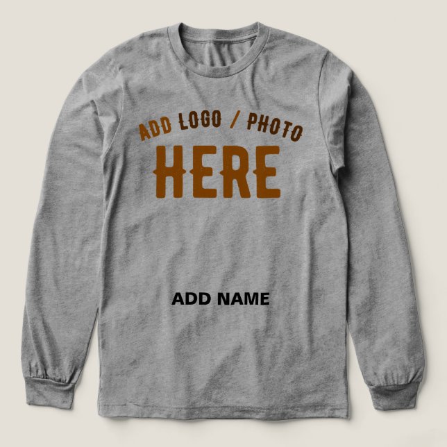 STYLISH MODERN CUSTOMIZABLE ASH VERIFIED BRANDED Tri-Blend SHIRT (Design Front)