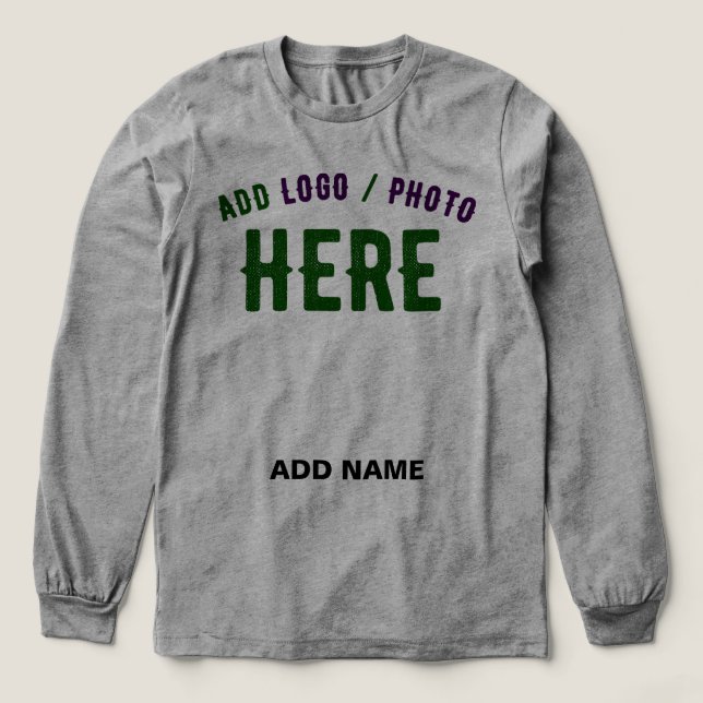STYLISH MODERN CUSTOMIZABLE ASH VERIFIED BRANDED Tri-Blend SHIRT (Design Front)