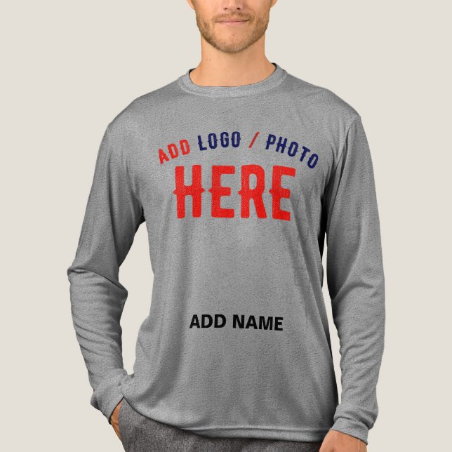 STYLISH MODERN CUSTOMIZABLE ASH VERIFIED BRANDED Tri-Blend SHIRT (Front)