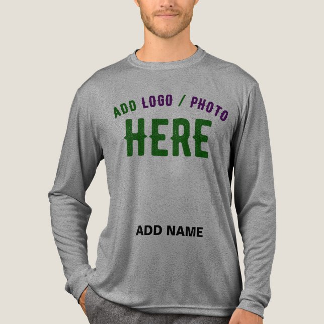 STYLISH MODERN CUSTOMIZABLE ASH VERIFIED BRANDED Tri-Blend SHIRT (Front)