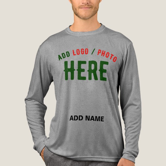 STYLISH MODERN CUSTOMIZABLE ASH VERIFIED BRANDED Tri-Blend SHIRT (Front)