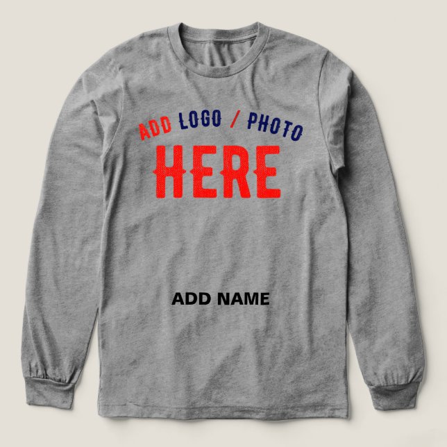 STYLISH MODERN CUSTOMIZABLE ASH VERIFIED BRANDED Tri-Blend SHIRT (Design Front)