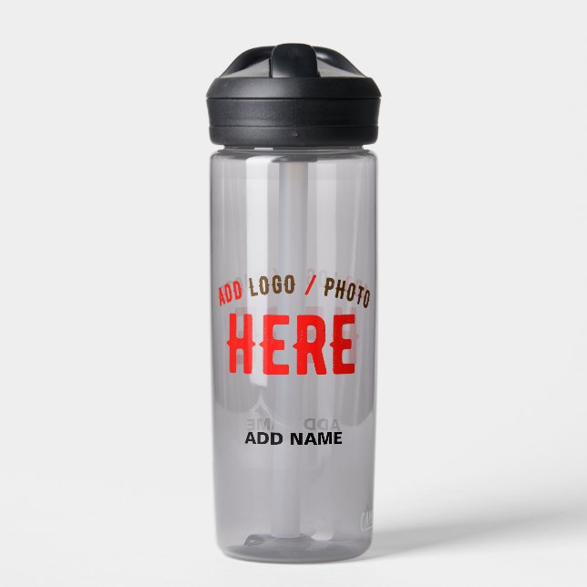 STYLISH MODERN CUSTOMIZABLE ASH VERIFIED BRANDED WATER BOTTLE (Front)