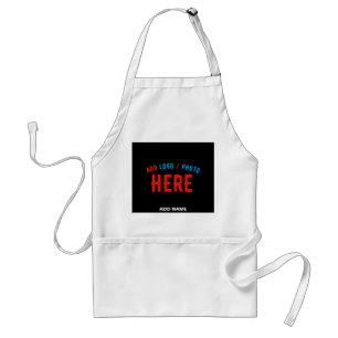 STYLISH MODERN CUSTOMIZABLE BLACK VERIFIED BRAND STANDARD APRON