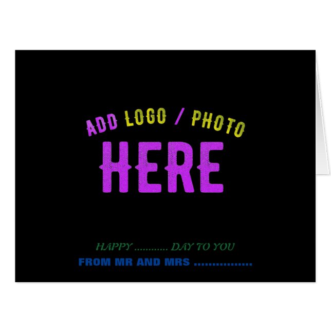 STYLISH MODERN CUSTOMIZABLE BLACK VERIFIED BRANDED (Front Horizontal)