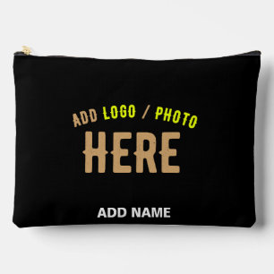 STYLISH MODERN CUSTOMIZABLE BLACK VERIFIED BRANDED ACCESSORY POUCH