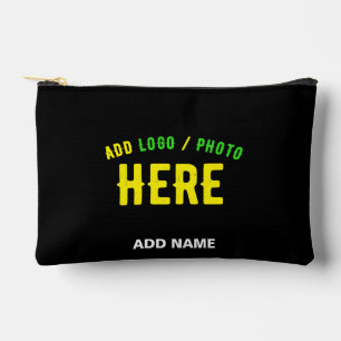 STYLISH MODERN CUSTOMIZABLE BLACK VERIFIED BRANDED ACCESSORY POUCH