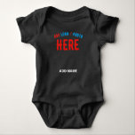 STYLISH MODERN CUSTOMIZABLE BLACK VERIFIED BRANDED BABY BODYSUIT<br><div class="desc">THIS IS A DESIGN FITTING FOR EVERYONE.YOU CAN CHANGE, RESIZE OR ADD LOGO, PHOTO, TEXT AND COLOURS THE WAY YOU LIKE.THANK YOU.</div>