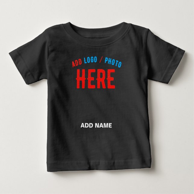 STYLISH MODERN CUSTOMIZABLE BLACK VERIFIED BRANDED BABY T-Shirt (Front)