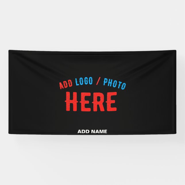 STYLISH MODERN CUSTOMIZABLE BLACK VERIFIED BRANDED BANNER (Horizontal)