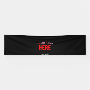 STYLISH MODERN CUSTOMIZABLE BLACK VERIFIED BRANDED BANNER