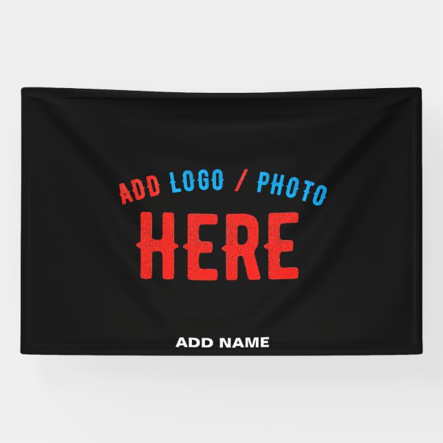 STYLISH MODERN CUSTOMIZABLE BLACK VERIFIED BRANDED BANNER (Horizontal)